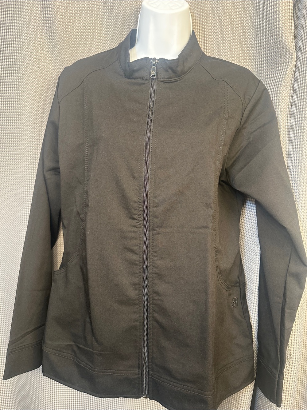 Women’s Black Zip-Up Utility Jacket